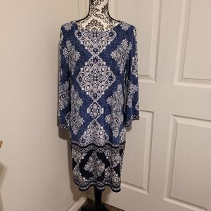 Studio one textured floral dress